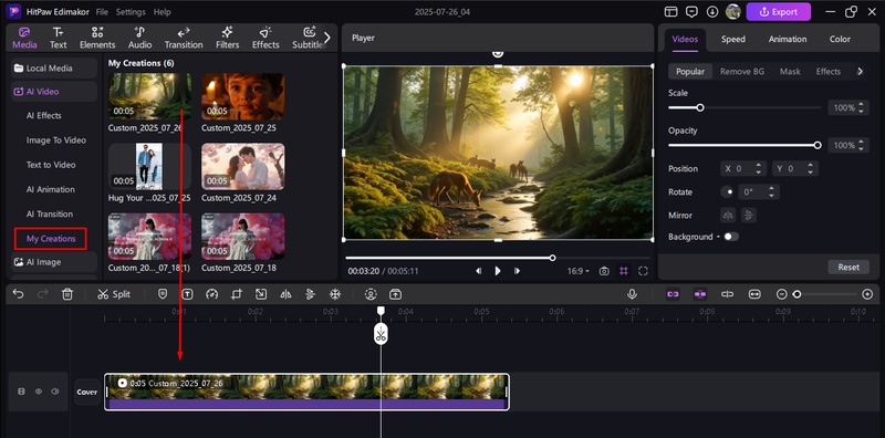 ai video generator example