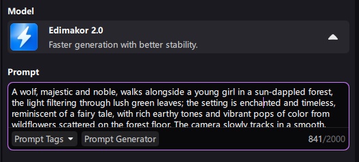 ai video prompt