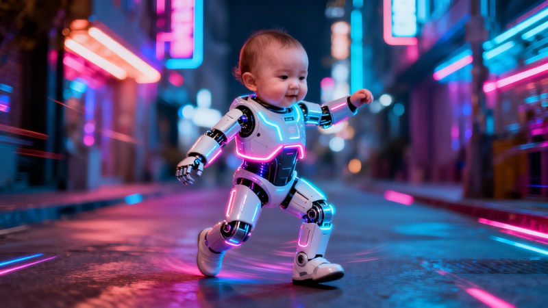 tendance danse de bébé IA telecharger