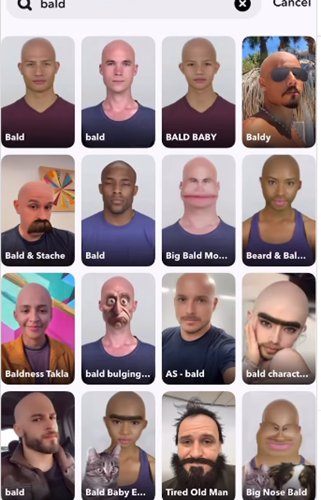 bald filter no sign up