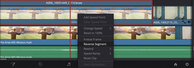 click reverse segment