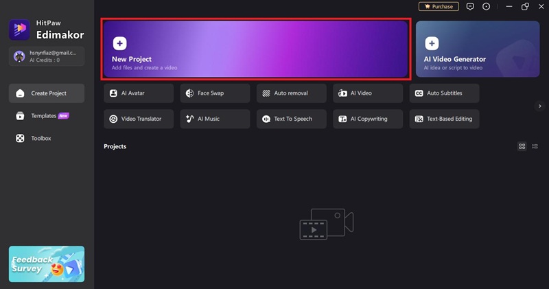 create a new project