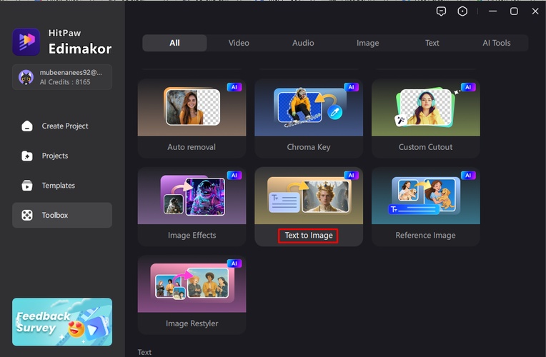 create new year card with ai edimakor