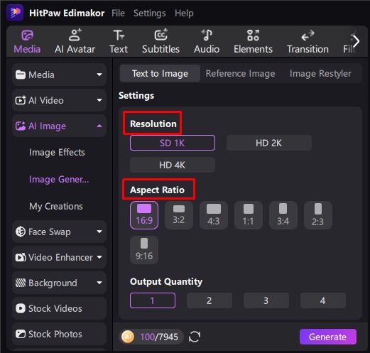 create new year card with ai edimakor 7