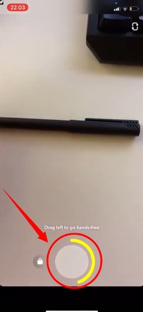 drag left to go handsfree