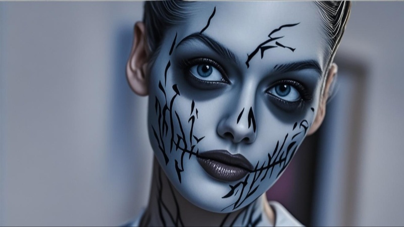 emily corpse bride halloween makeup
