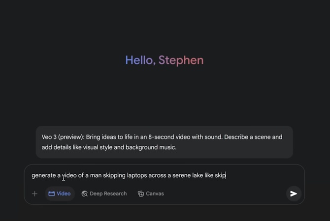 enter prompt