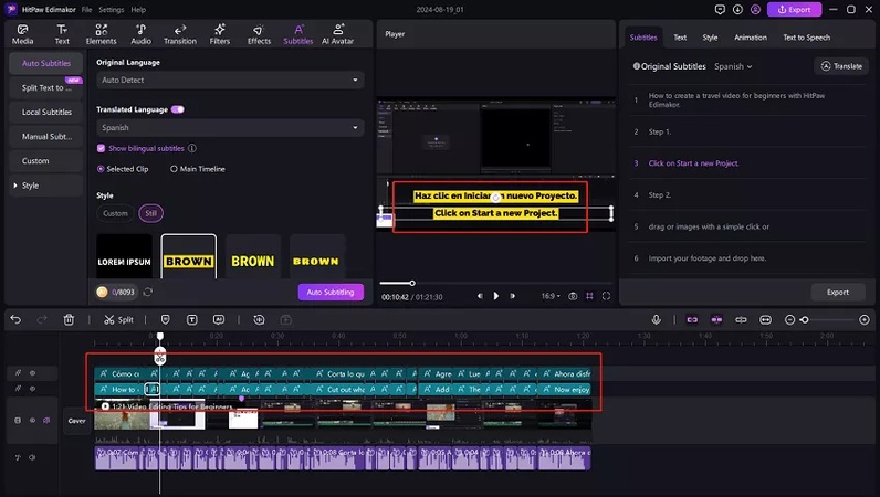 generate sub titles