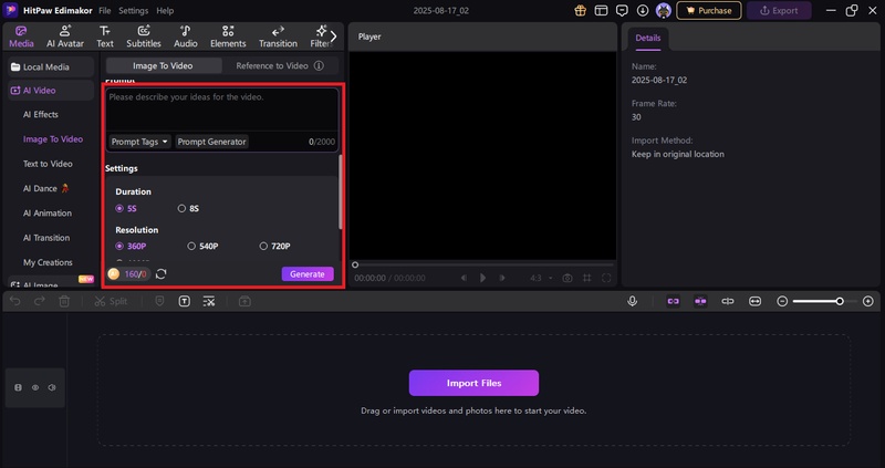 generate video from image