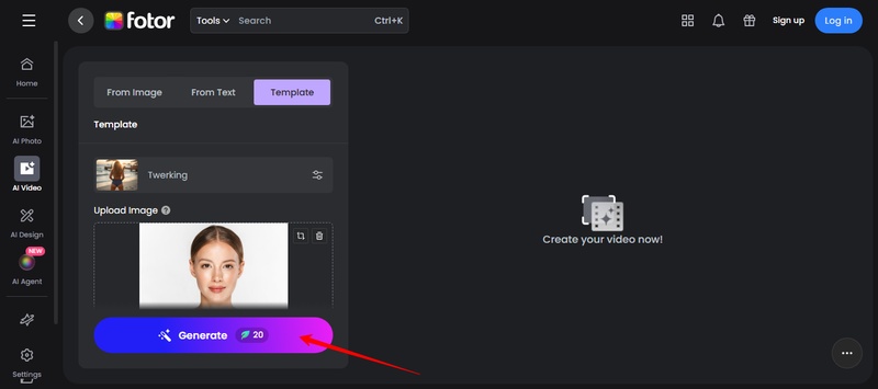 generador de video de ai twerk