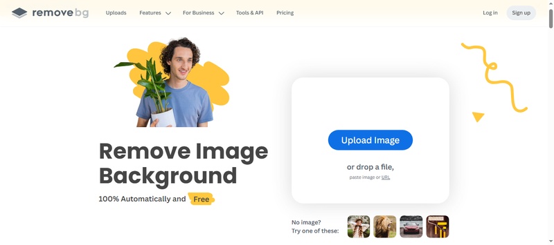 remove.bg site