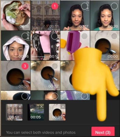 how to make a reel with photos and videos on tt