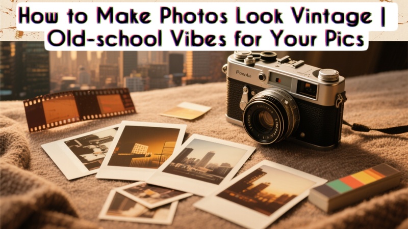 how to make photos look vintage