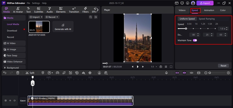 how to speed up a clip on capcut