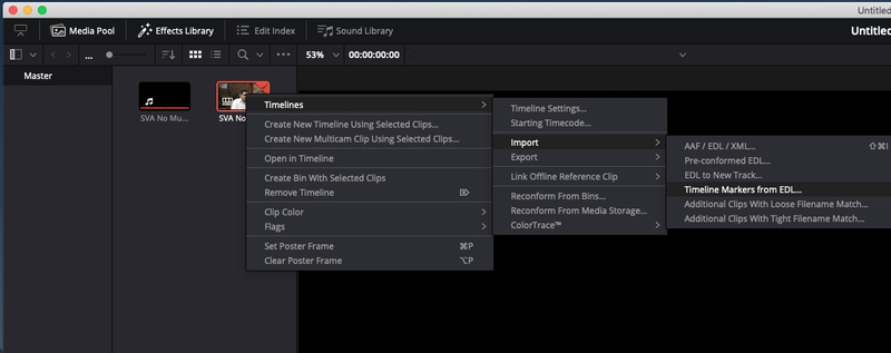 import your video clip to the timeline