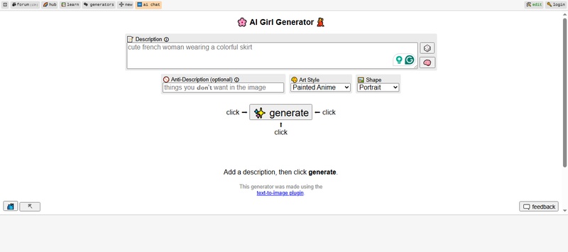 perchance ai girlfriend website
