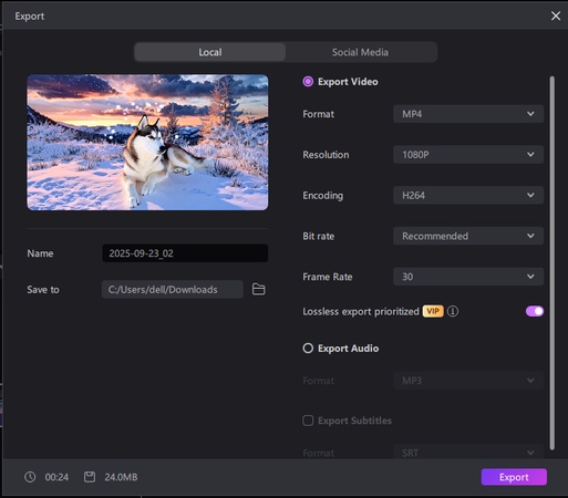 snowfall video free download