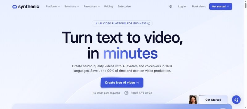 synthesia video-making platform