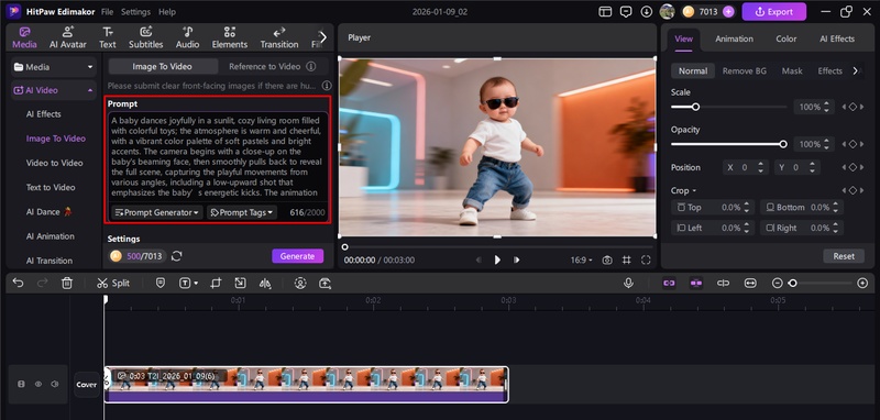 trending baby dance ai prompt edimakor