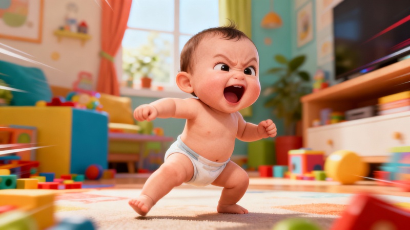 tendance danse de bébé IA prompt