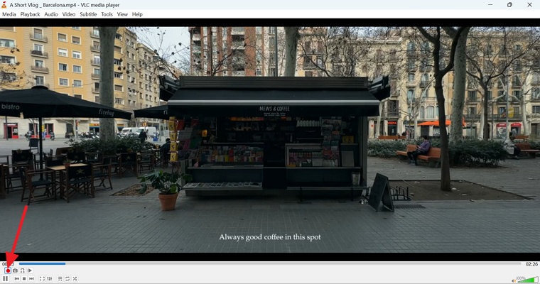 Trim Video In Vlc Record Button.Jpg
