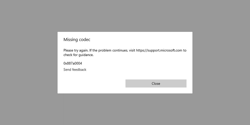코덱 누락 또는 손상 여부 확인 방법