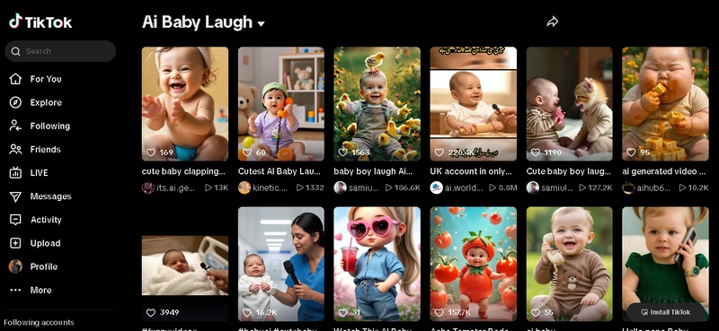 a baby laughing song