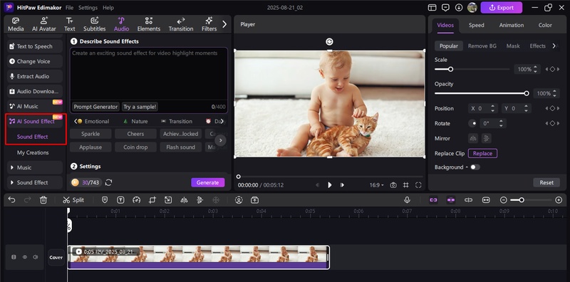 ai baby laughing video