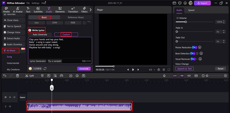 ai baby singing country song