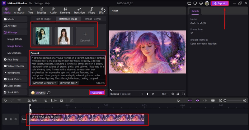 ai curtain bangs filter
