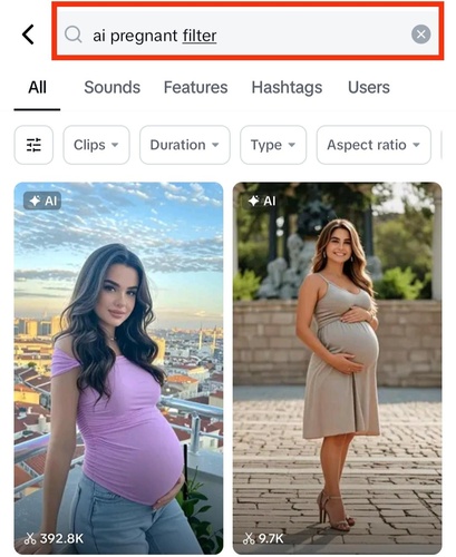 ai pregnancy filter app
