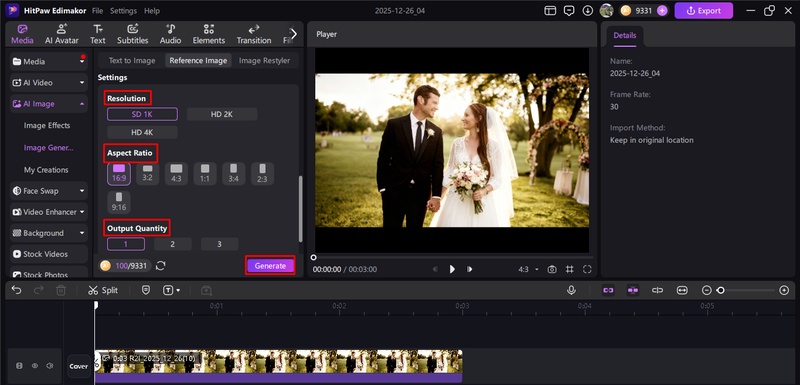 ai wedding photo editing