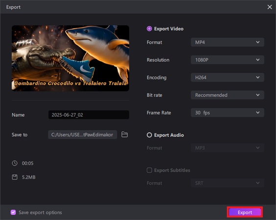 bombardino crocodilo song