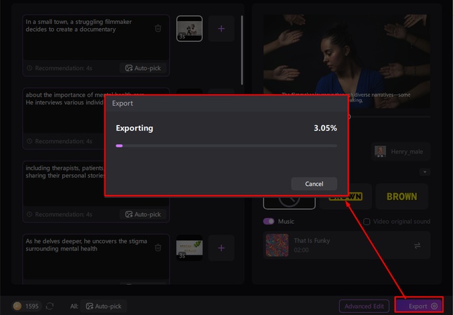 create health video with ai edimakor