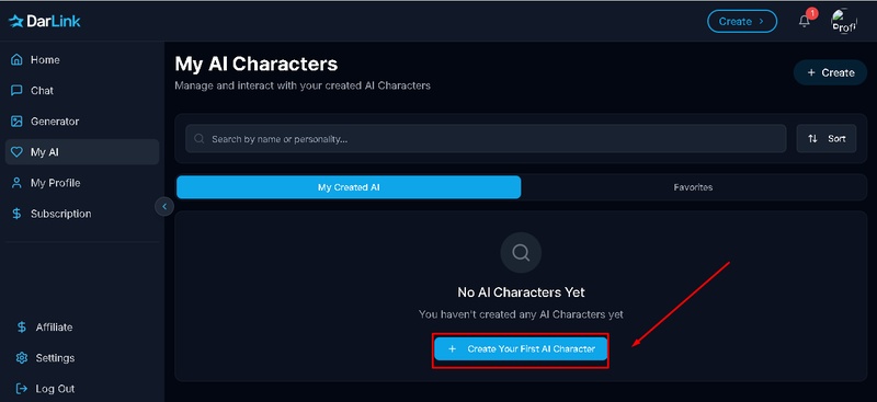 darlink ai delete account