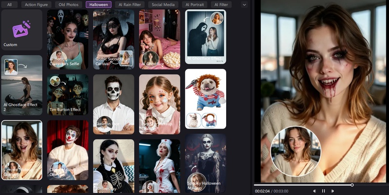 edimakor halloween ai makeup