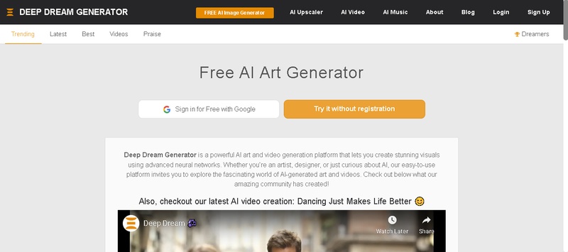 grok imagine deep dream generator