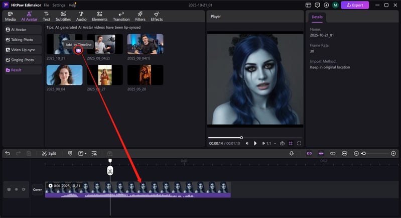 halloween ai talking avatar editing