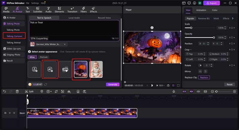halloween avatar