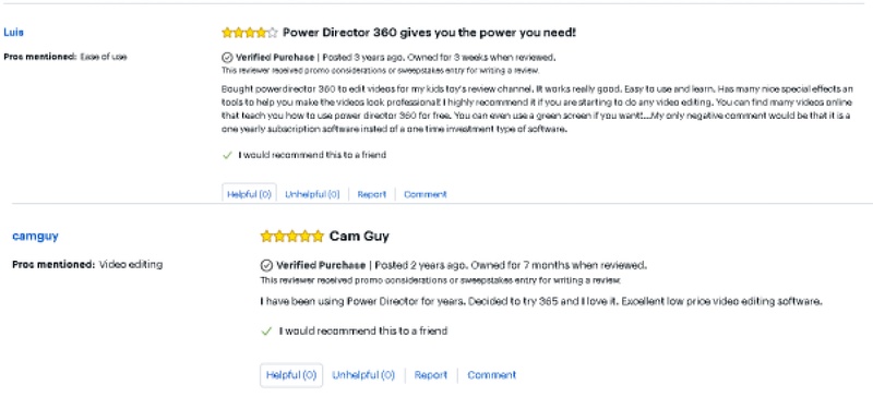 powerdirector 365 reviews real