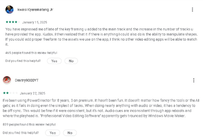 powerdirector user reviews