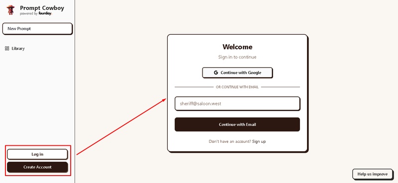 prompt cowboy ai logo