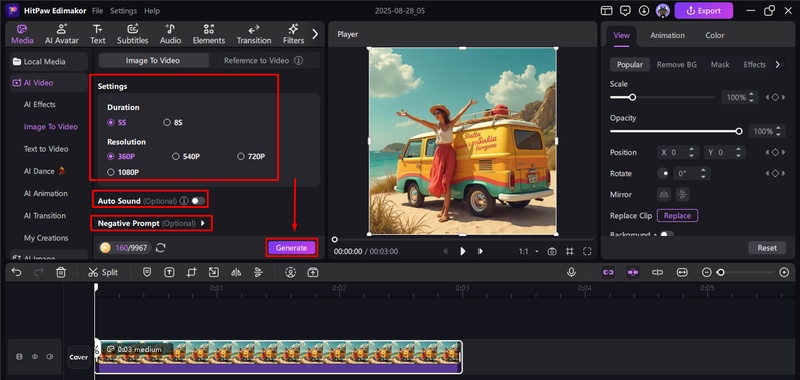 runway image to video api
