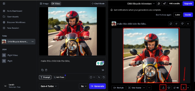 runway image to video prompts