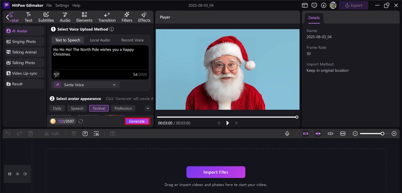 santa claus ai voice