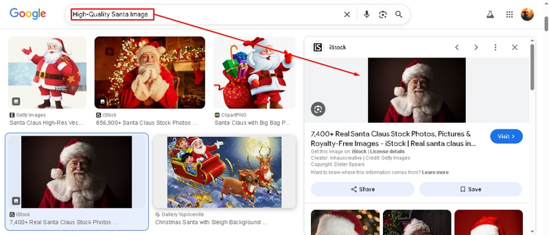 santa claus face pics
