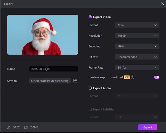 santa claus voice actor ai