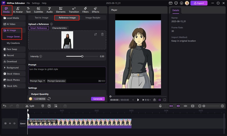 studio ghibli open ai prompt