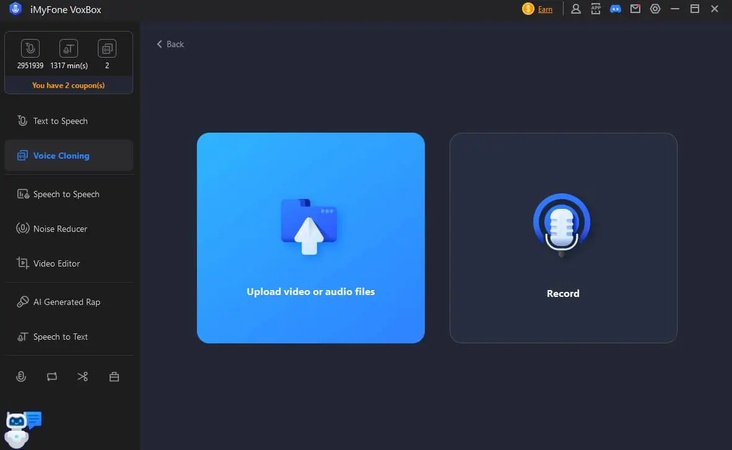 trapaholics voice generator use the voice cloning feature