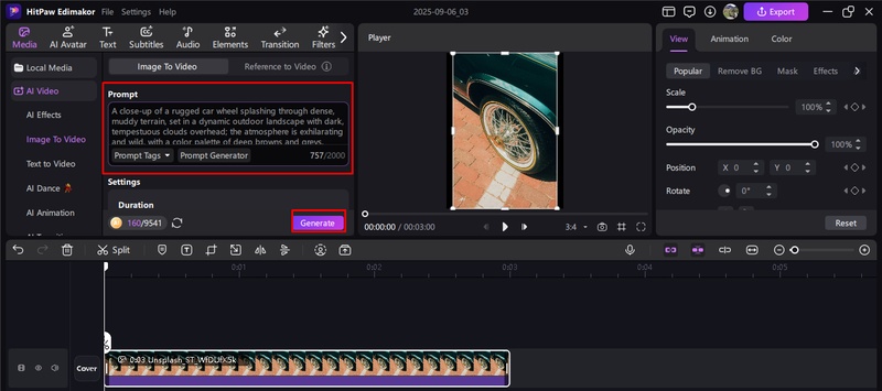 veed.io ai b-roll generator